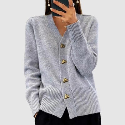 Addison™ | Heart Buttoned Cardigan