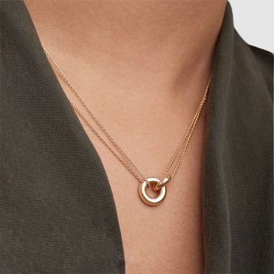 Harper gold chain with a ring