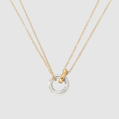 Harper gold chain with a ring