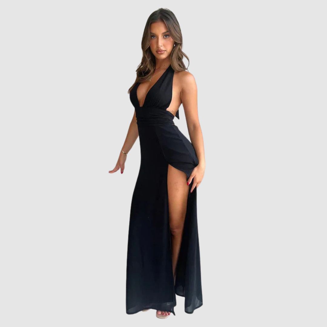Rachel | Halter Dress