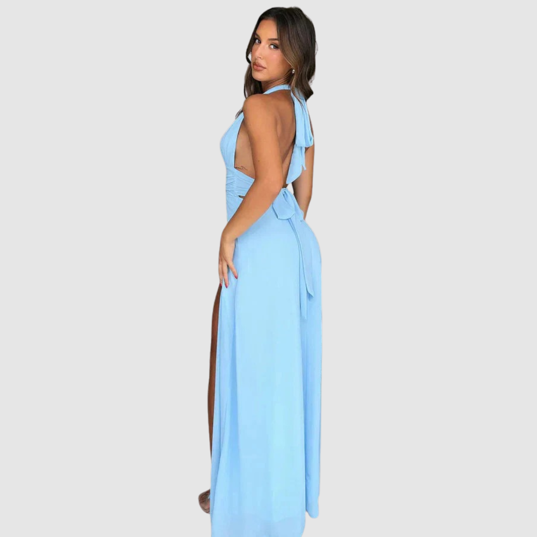 Rachel | Halter Dress